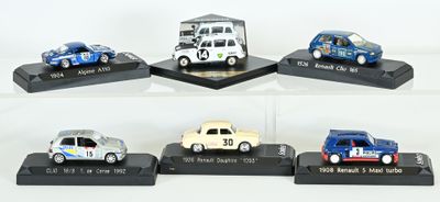 Lot de 6 voitures miniatures Renault - Solido au 1/43ème