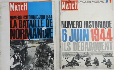 Lot de 2 hors série de Paris-Match sur le débarquement en No…