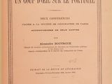 un vieux livre français dont la couverture porte un titre en noir et blanc