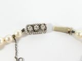 pearl and silver bracelet with a clasp and clasp clasp