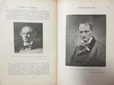 two pages of a book with a picture of a man and a woman