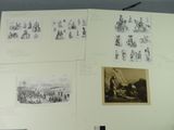 many different pictures of people on the pages of a book