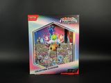 La boîte du jeu de cartes à collectionner Pokémon comporte l'image d'une figurine de Pokémon.