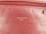 chanel red leather purse with gold hardware