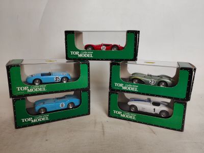 TOP MODEL (collection): Série de 5 miniatures automobiles en…