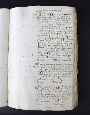 [MANUSCRIT] Registre manuscrit sur environ 220 feuilles reli…