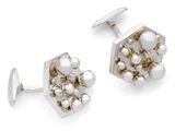 an image of a pair of earrings with pearls on them