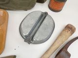 many tools that are sitting on a white table