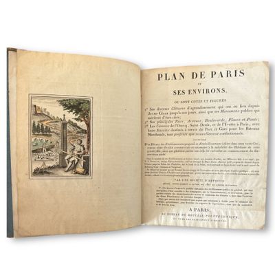 [PLAN DE PARIS] Plan de Paris et ses environs, ou sont cotés… - Photo 1