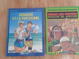 two children ' s books are sitting on a table next to each other