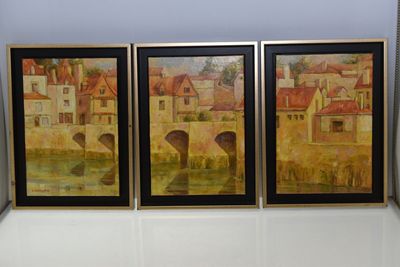 Eric WINZENRIED (né en 1964), "Le SAINT GOUSTAN orangé (Morb…