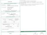 a close up of a document with a barcode on it