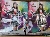 deux cartons de déguisements pour filles, de différentes couleurs et de différents modèles