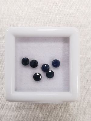 SAPHIR green blue Nbr 6 Australie rond 3,5 1,4ct