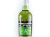 a bottle of chartreuse irish whiskey on a white background