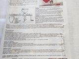 an advertisement for a machine that is sitting on top of a table