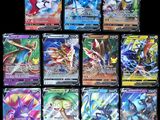 gros plan d'un paquet de cartes pokemon sur une table