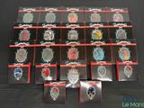 Lot de 12 cabochons en verre vintage de formes et de tailles variées