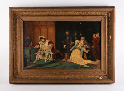 C.ARNAU (XIXe siècle) Henri VIII et l'une de ses femmes (Ann…