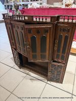 Rare meuble à suspendre en noyer, ouvrant à 6 portes - Epoqu… (photo 2)