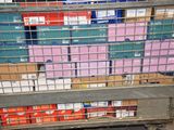 a cart with many boxes of cigarettes on it