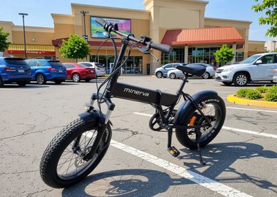 Vélo pliant électrique Minerva E-Folding 20" noir mat, avec …