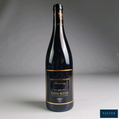 la bouteille de vin est posée sur une surface blanche