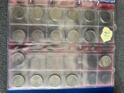 ALBUM BLEU monnaies anciennes certaines en argent - réf 32870 - Photo 1