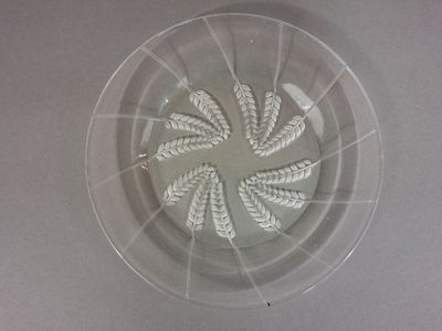 a picture of a plastic plate with a circular design on it