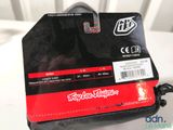 a close up of a box with a card attached to it