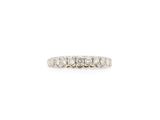 a white gold and diamond ring