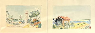 Ecole moderne régionale. Vues du Bassin d'Arcachon, Phare du…