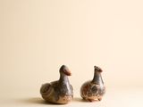 deux oiseaux posés sur une table