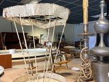 a table that has a lot of different items on it