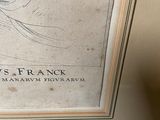 a picture of a drawing of a man with a hat on