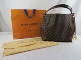 Sac cabas Louis Vuitton en toile Damier et cuir