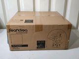 a cardboard box with a picture of a person on it