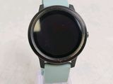 a close up of a smart watch on a stand