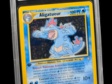 a close up of a pokemon card on a black background