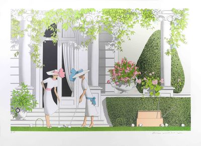 Denis-Paul NOYER (né en 1940) La partie de croquet Lithograp…