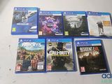 a lot of video games that are on the table