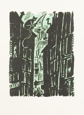 an image of a black and white drawing of a city