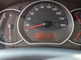 a close up of a speedometer in a car