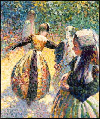 an image of a painting of a woman and a child