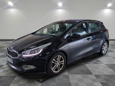 the new ford fiesta in a showroom with a checkered floor