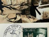 a stamp with a picture of a soldier on it