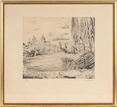 Hermine DAVID (1886-1970). Paysage.