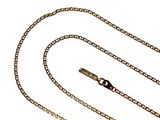 a gold chain with a clasp on a white background