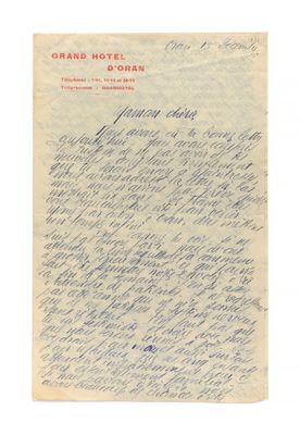 une lettre manuscrite du président des états-unis