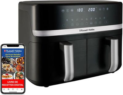 Russell Hobbs Air Fryer Rapid Air XXL (2 compartiments à 4,5…